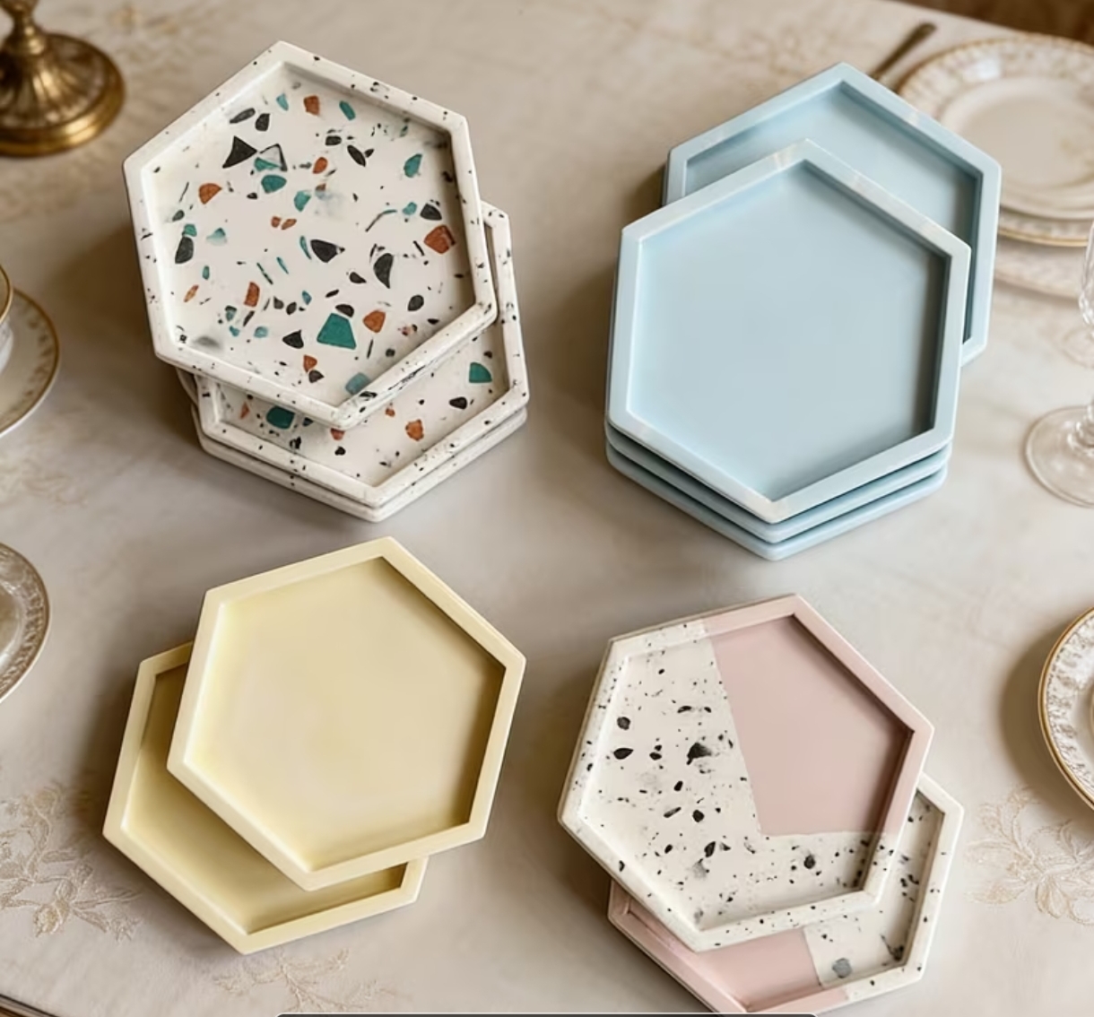 Molde bandeja Hexagonal