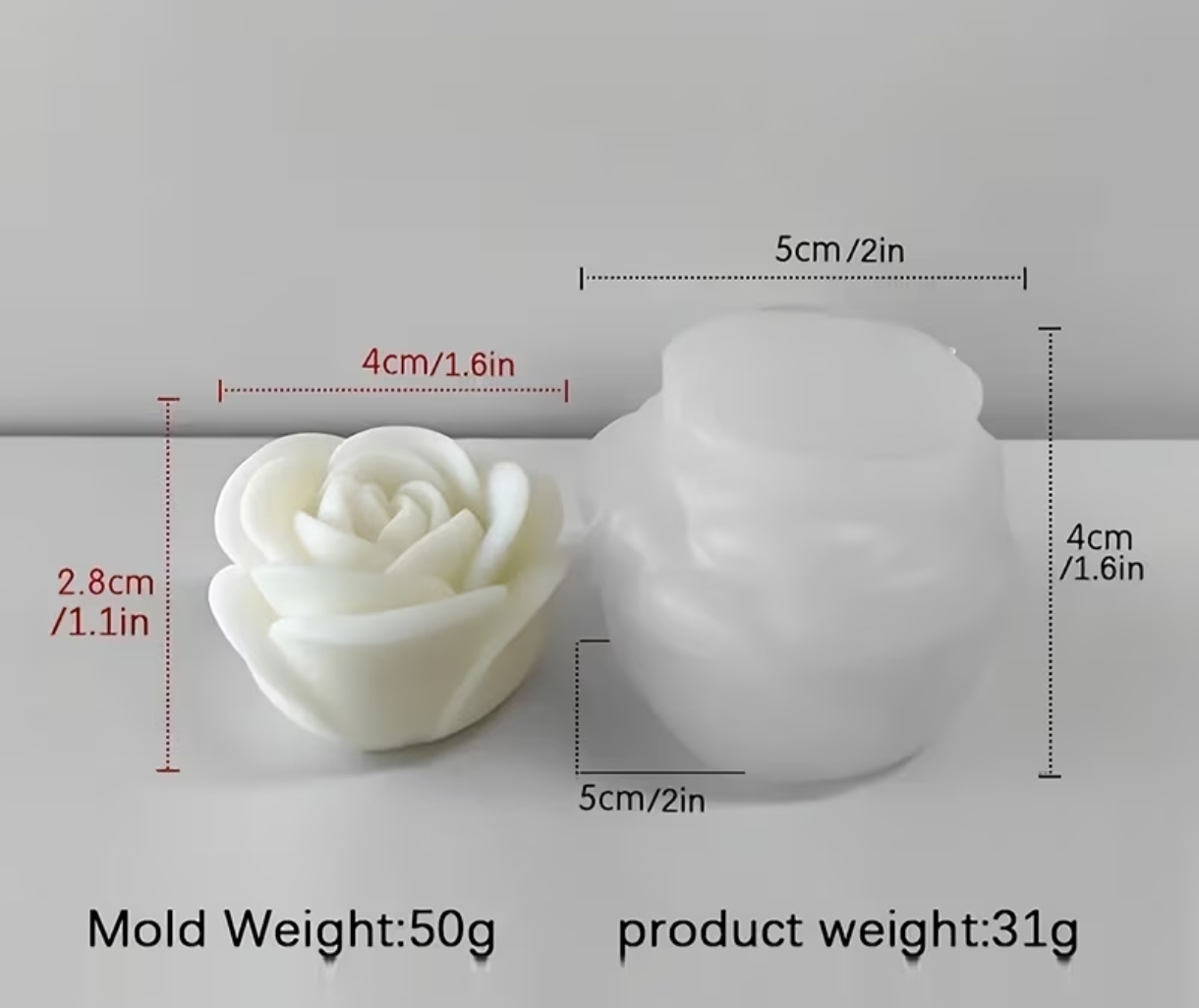 Molde Rosa -Small